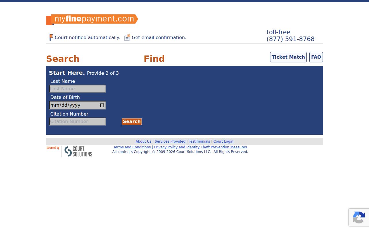 Fayette County traffic ticket payment-only portal