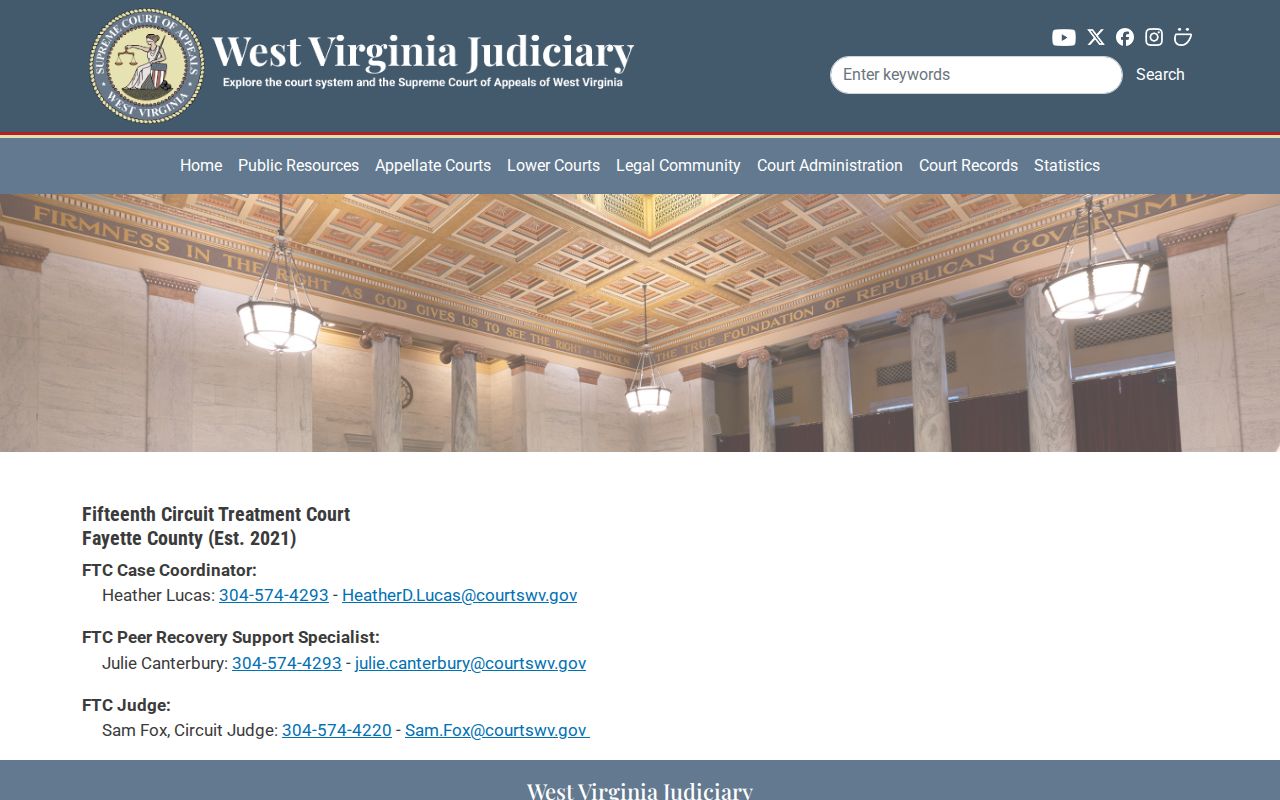 Fayette Family Treatment Court public program information